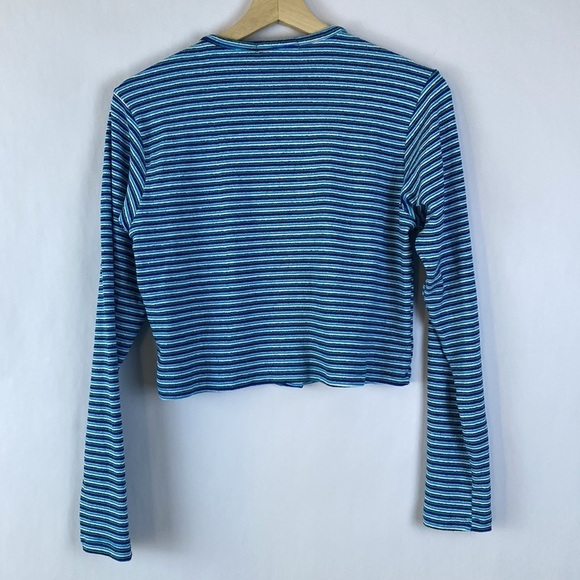 FRANKIES Cherie Terry Cardigan Sweater size L - Picture 5 of 9